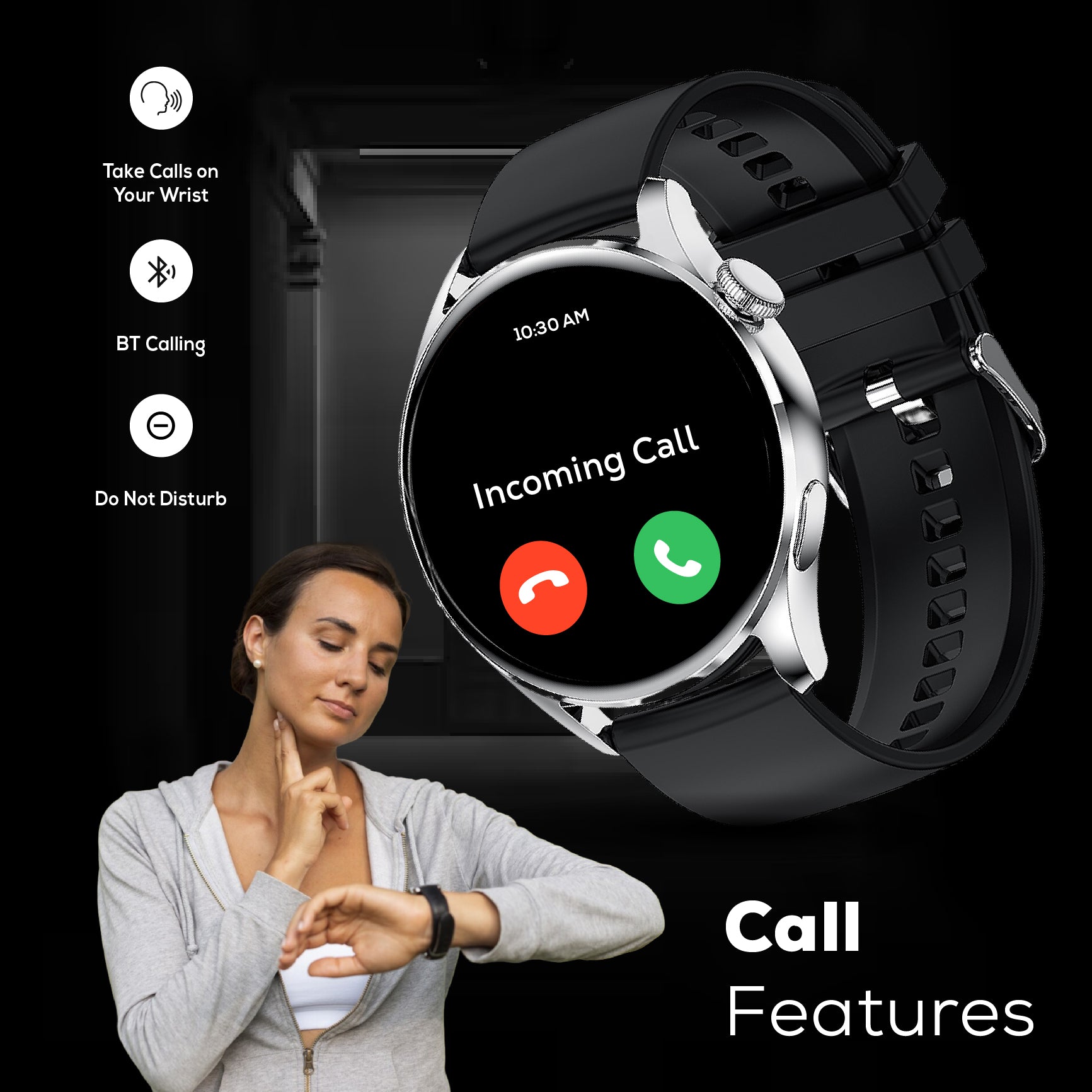 Nervfit Atomic  Crystal HD  Smartwatch